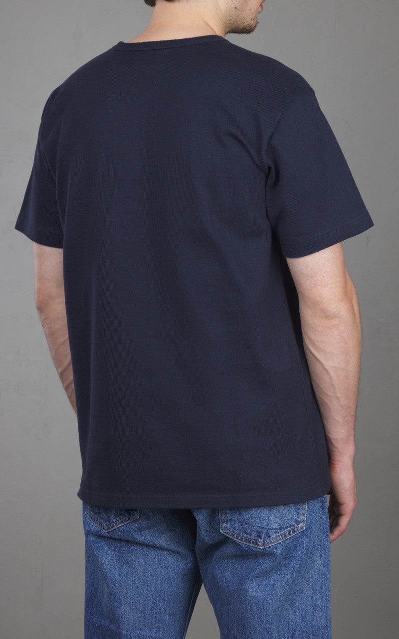 Wonder Looper Double Heavyweight Crewneck T-Shirt Navy