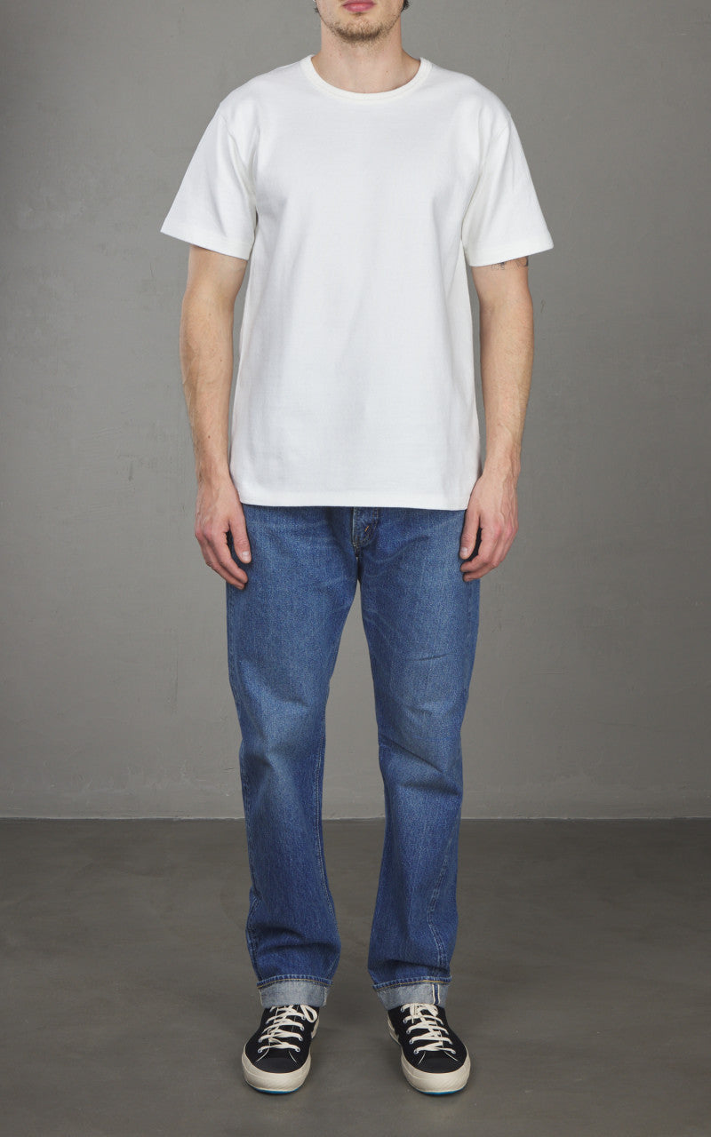 Wonder Looper Double Heavyweight Crewneck T-Shirt White