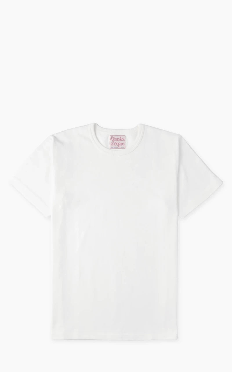 Wonder Looper Double Heavyweight Crewneck T-Shirt White