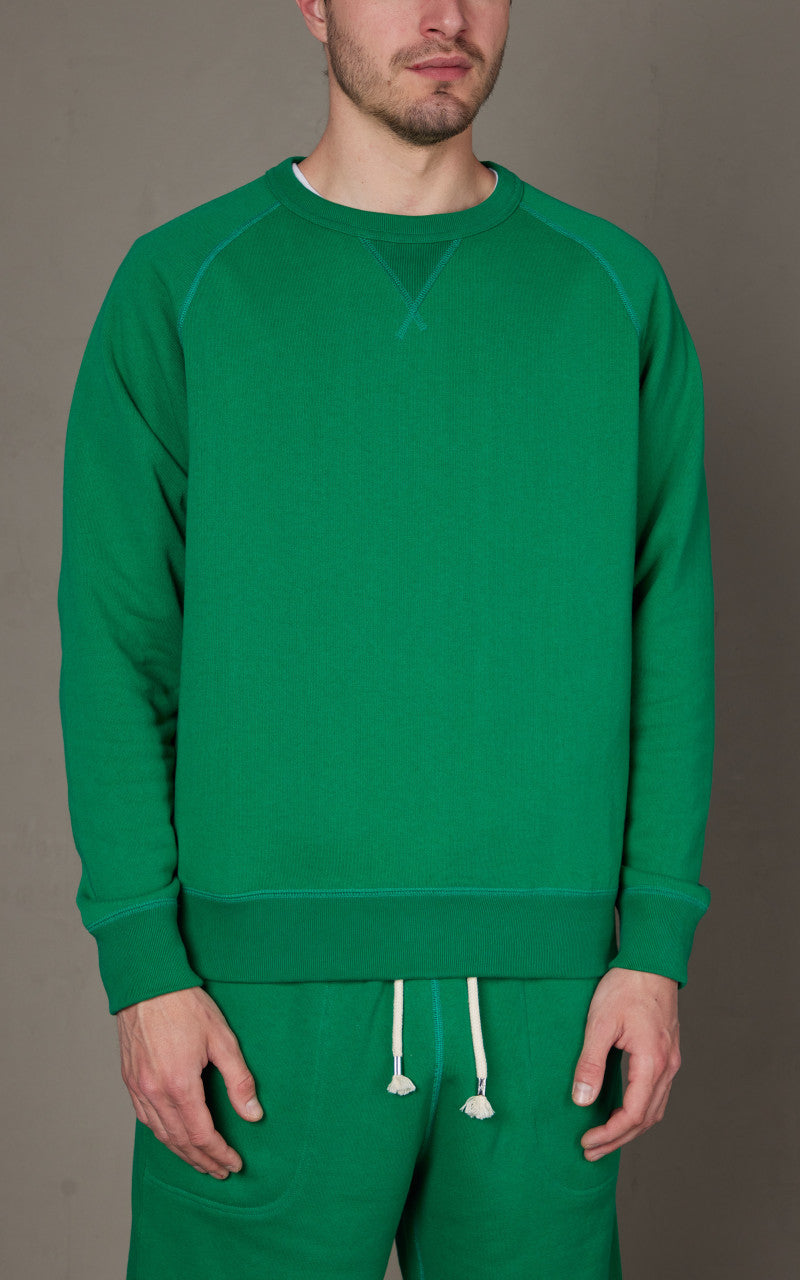 Wonder Looper Pullover Crewneck Super Looper French Terry Green