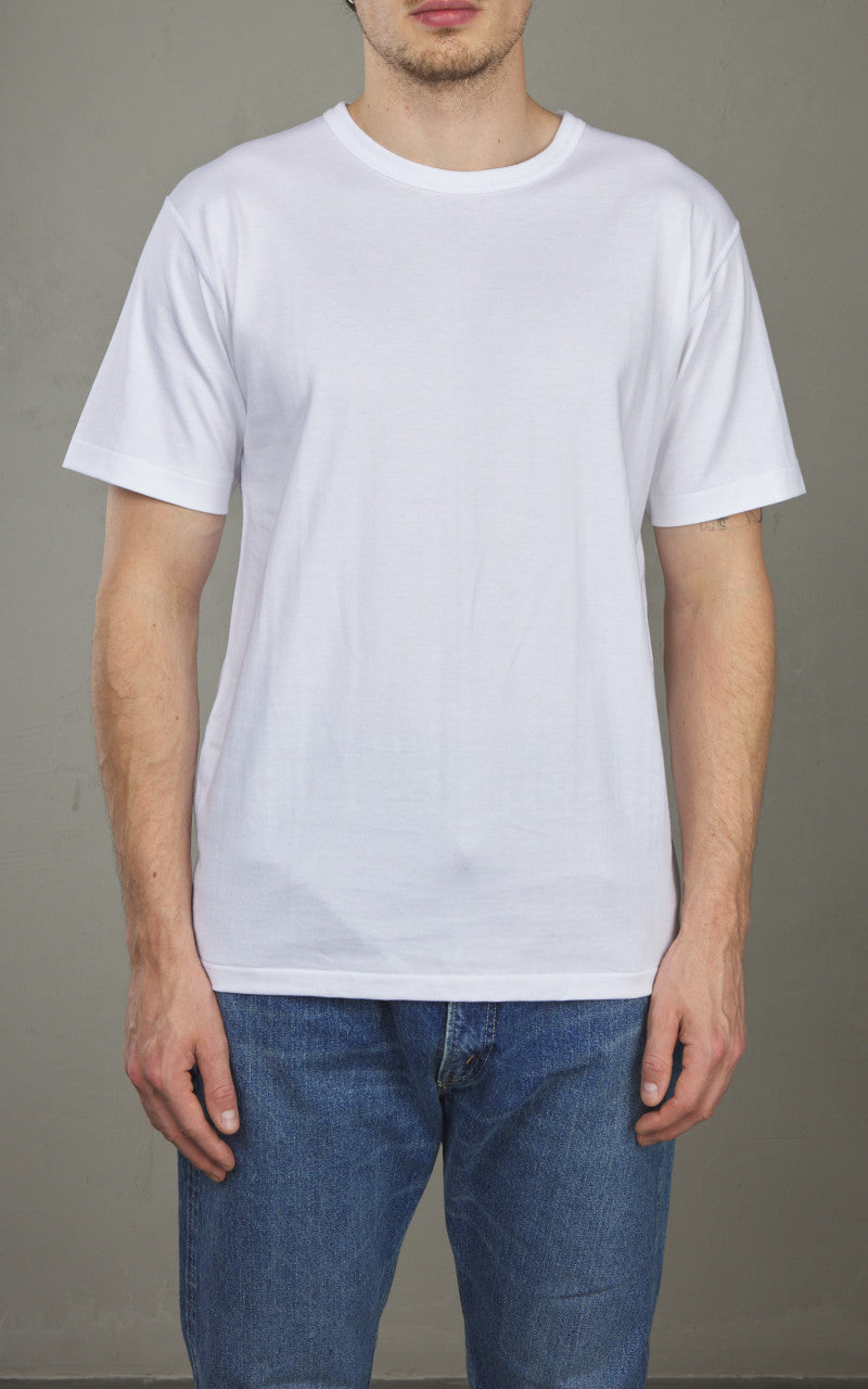 Wonder Looper Ultimate Pima Tsuriami Crewneck T-Shirt White
