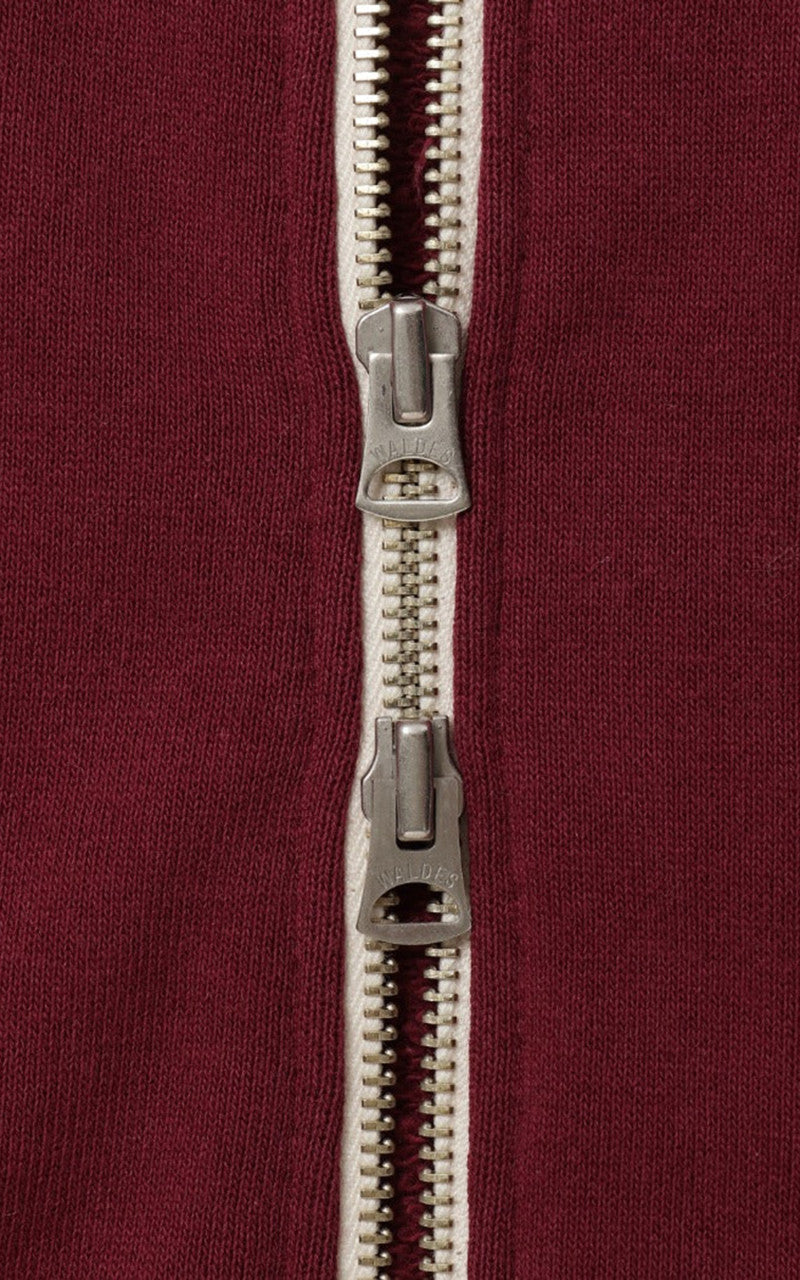 Wonder Looper Zip Hoodie Super Looper French Terry Burgundy