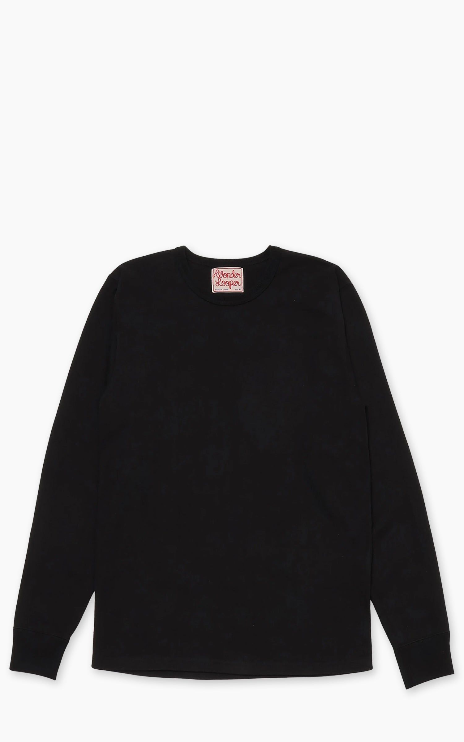 Wonder Looper Double Heavyweight Longsleeve T-Shirt Black