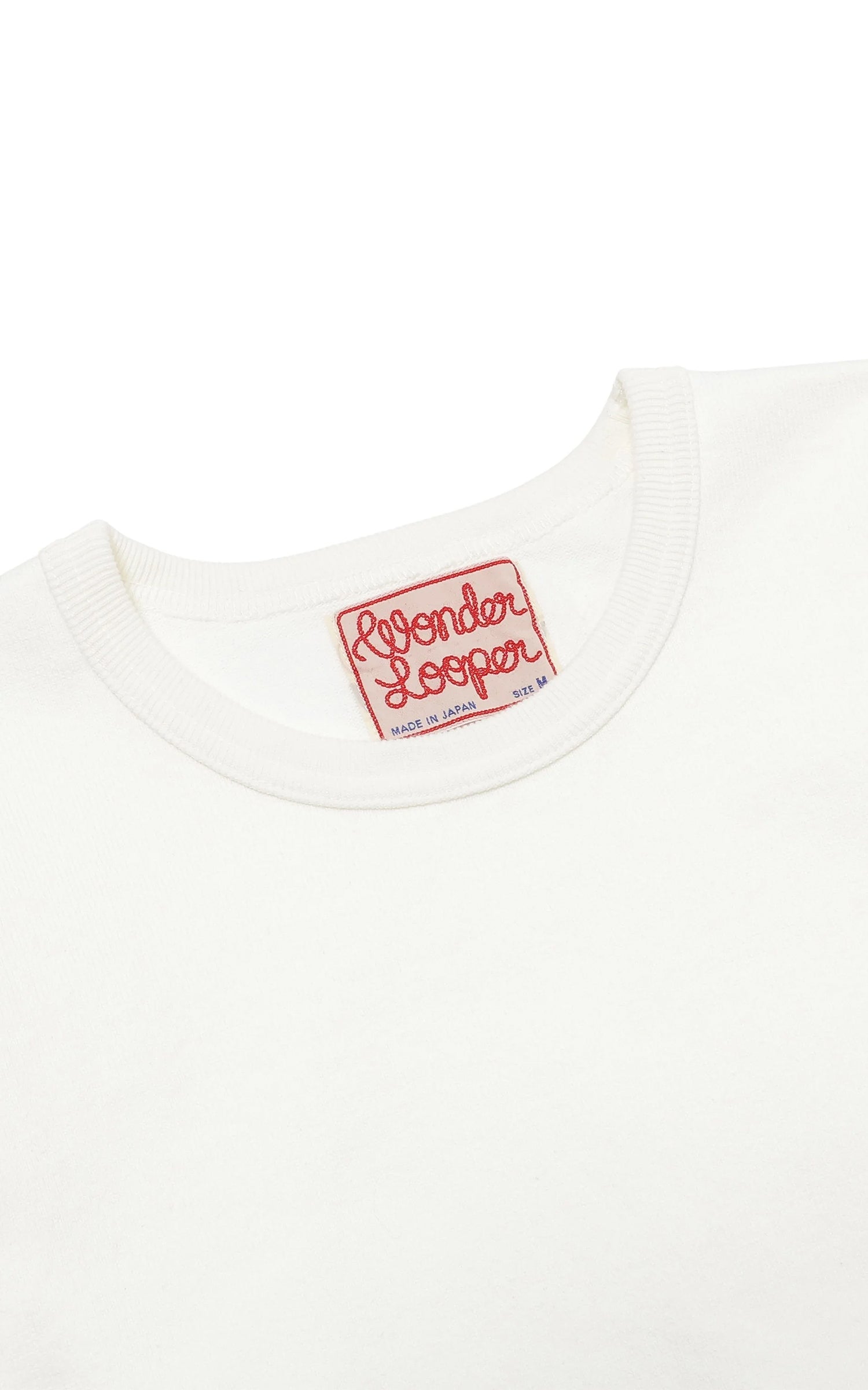 Wonder Looper Double Heavyweight Longsleeve T-Shirt White