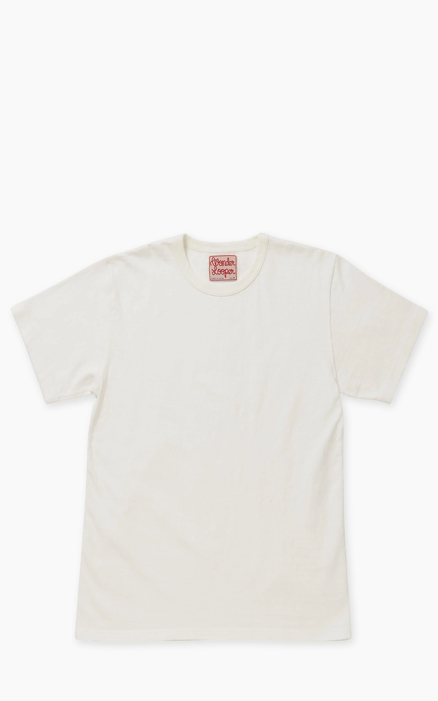Wonder Looper ELS Recycled Cotton Slub T-Shirt White
