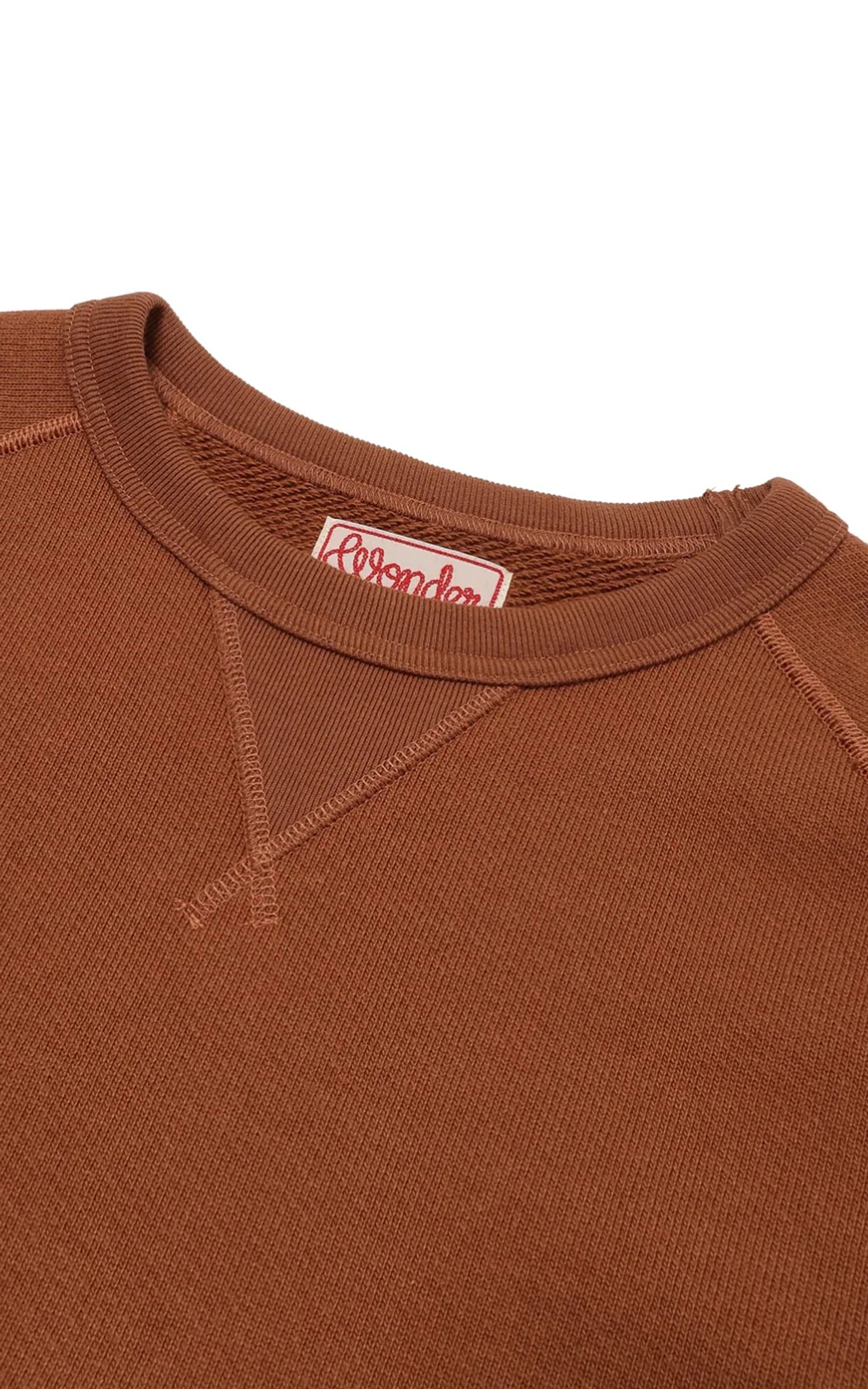 Wonder Looper Pullover Crewneck Double Heavyweight French Terry Rust