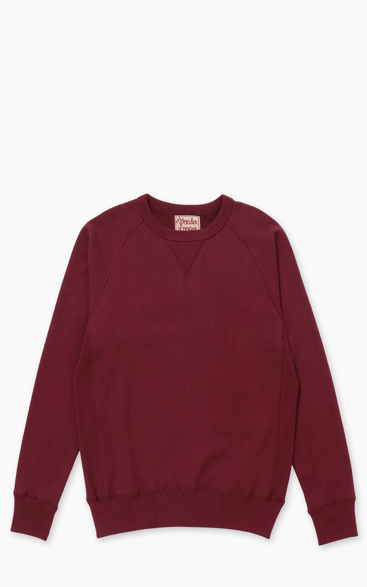 Wonder Looper Pullover Crewneck Super Looper French Terry Burgundy