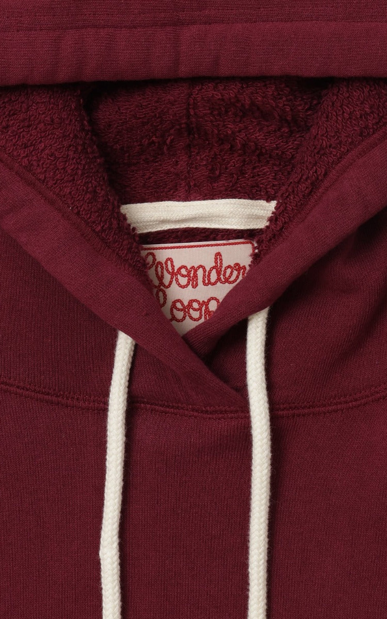 Wonder Looper Pullover Hoodie Super Looper French Terry Burgundy