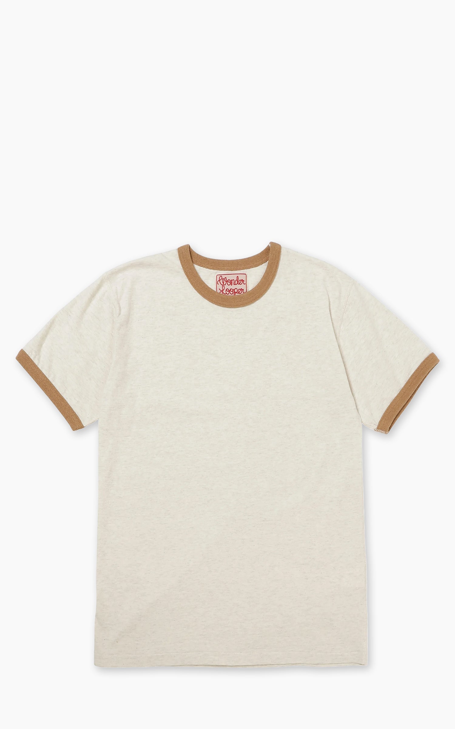 Wonder Looper Recycled Cotton Foxfibre® Ringer T Sand