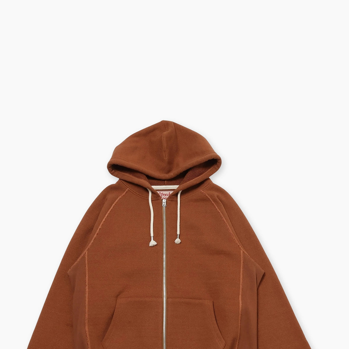 Wonder Looper Zip Hoodie Double Heavyweight French Terry Rust