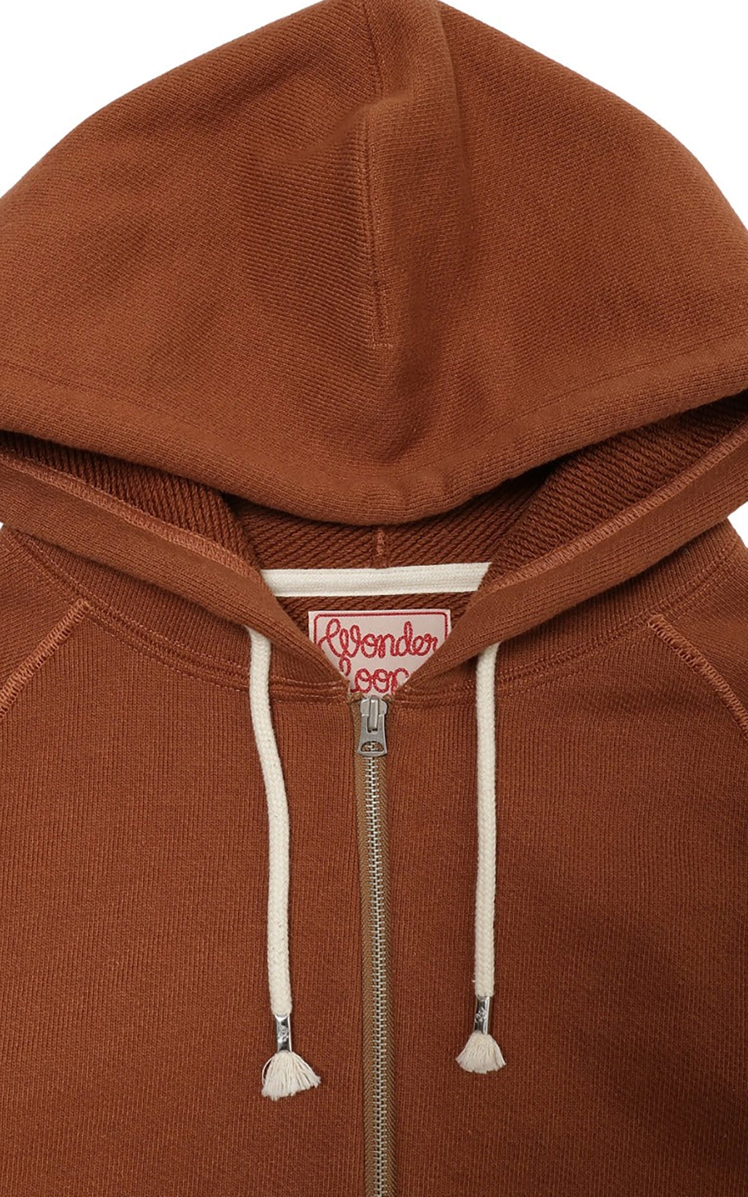 Wonder Looper Zip Hoodie Double Heavyweight French Terry Rust