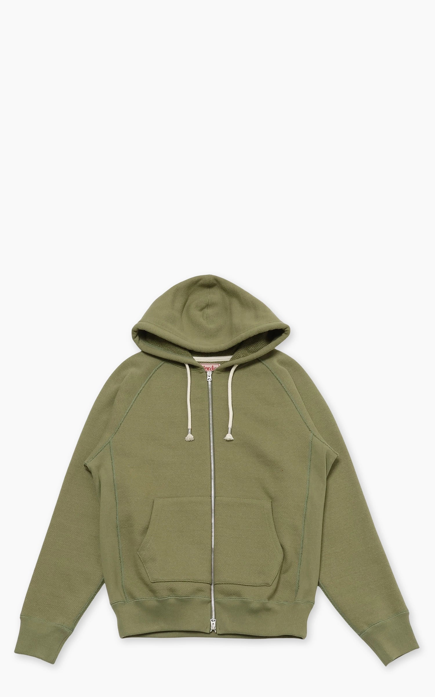 Wonder Looper Zip Hoodie Double Heavyweight French Terry Sage