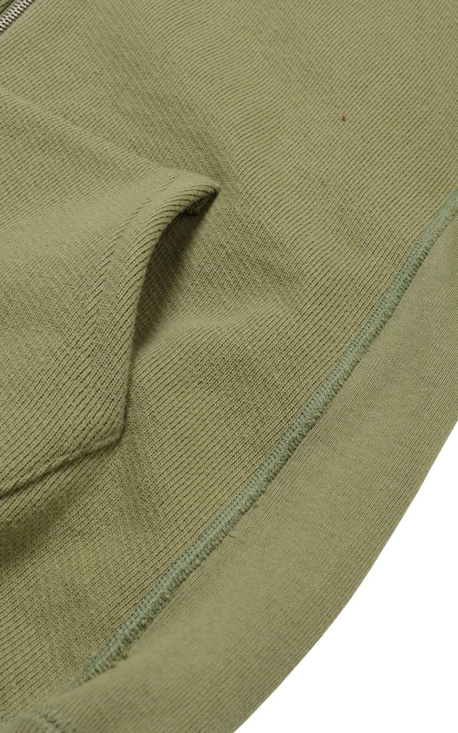 Wonder Looper Zip Hoodie Double Heavyweight French Terry Sage