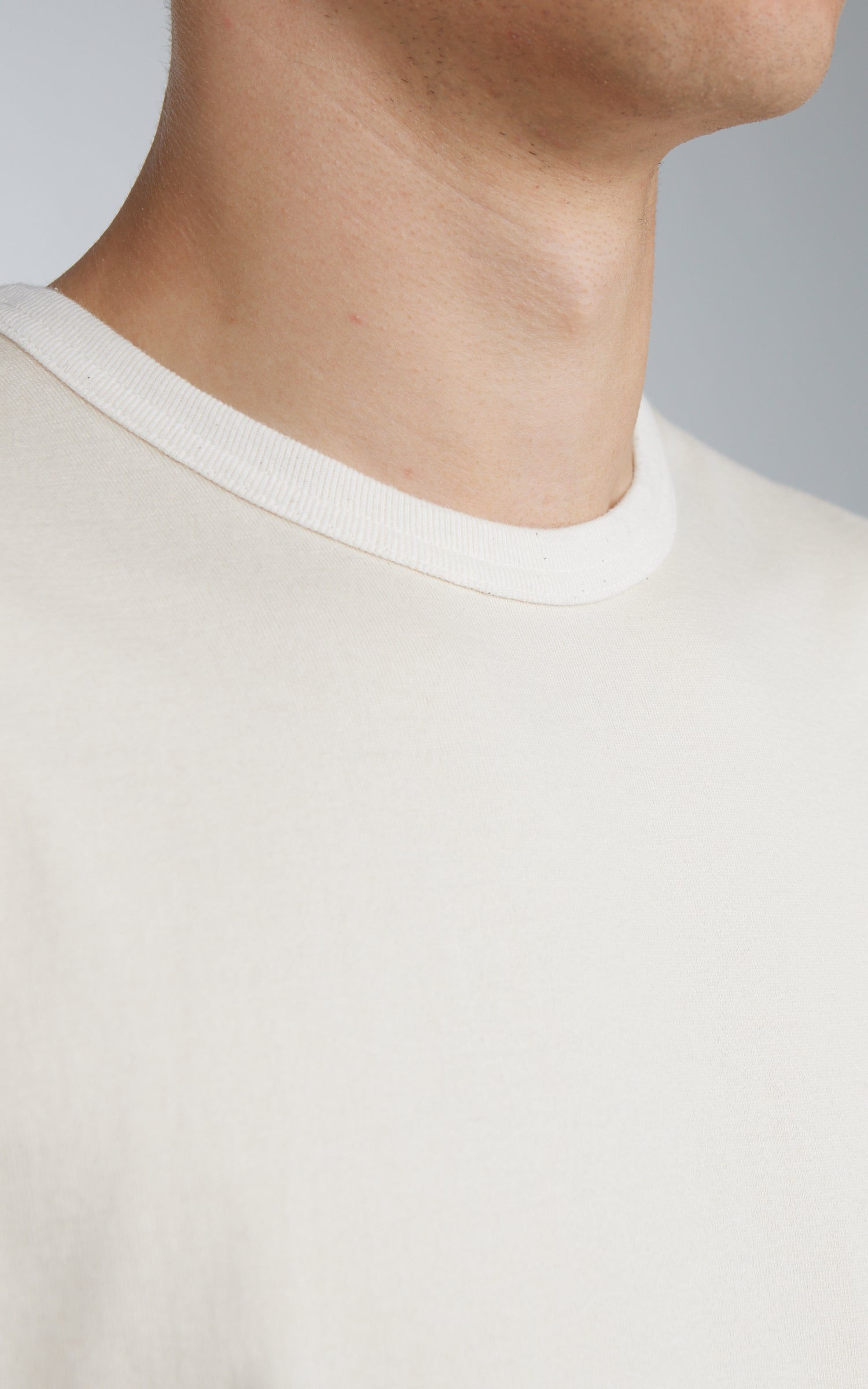 Wonder Looper Ultimate Pima Tsuriami T-Shirt Ecru