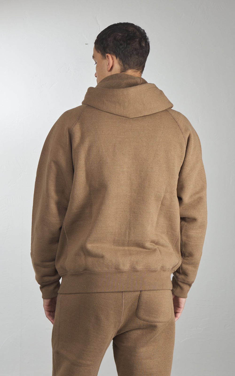 Wonder Looper Kapuzenpullover Double Heavyweight French Terry Iron Mordant Foxfibre® Coyote 80