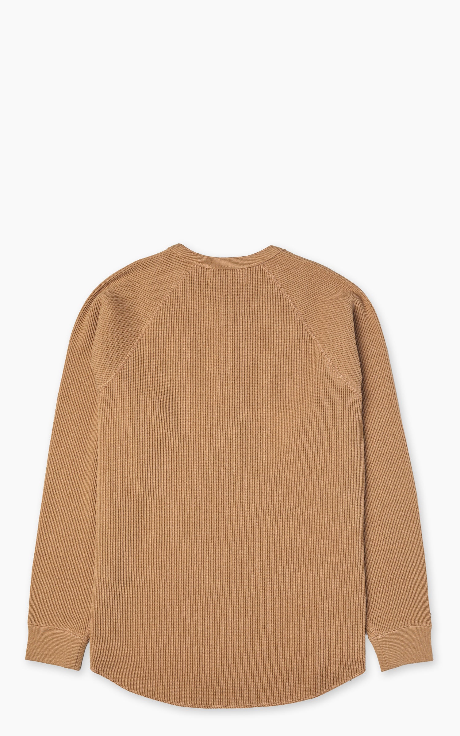 Wonder Looper Henley Foxfibre® Heavyweight Waffle Coyote 70 Brown