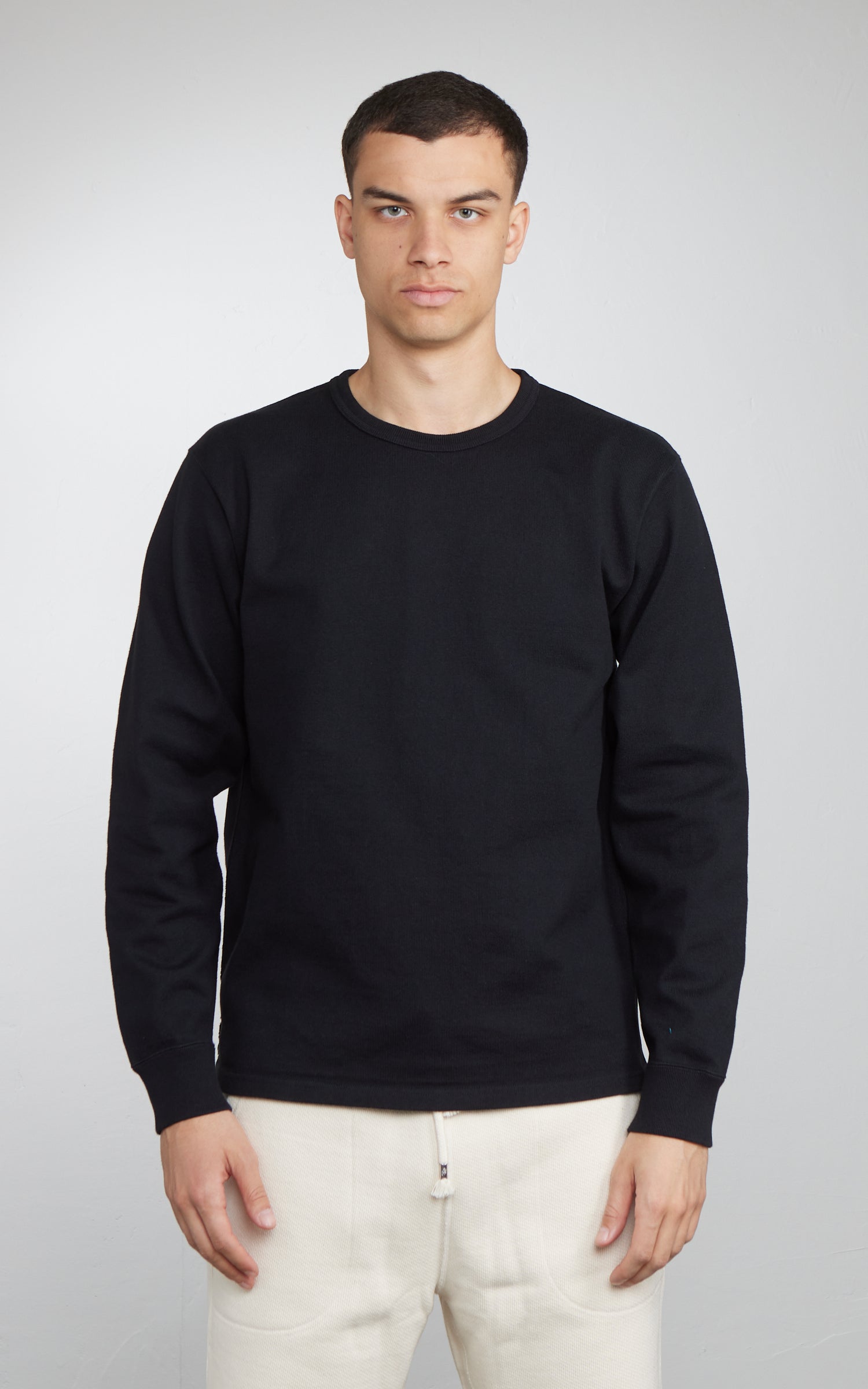 Wonder Looper Double Heavyweight Longsleeve T-Shirt Black