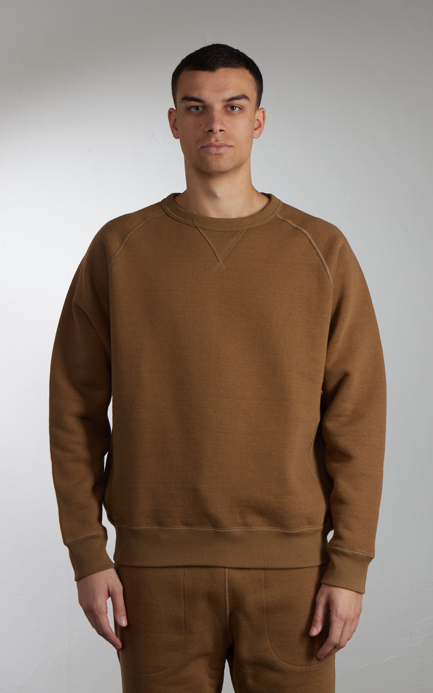 Wonder Looper Pullover Crewneck Double Heavyweight French Terry Dune