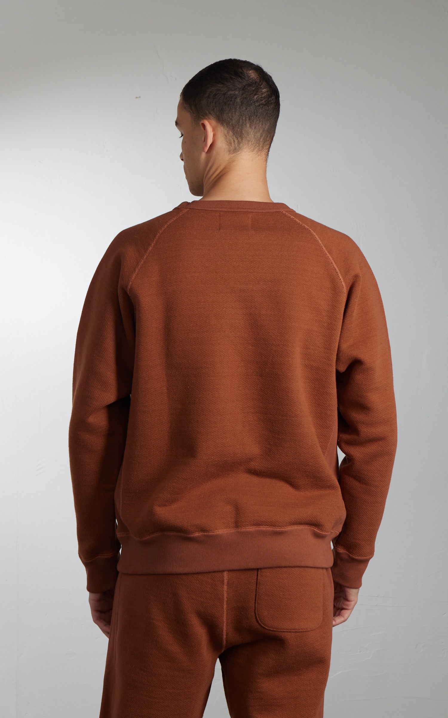 Wonder Looper Pullover Crewneck Double Heavyweight French Terry Rust