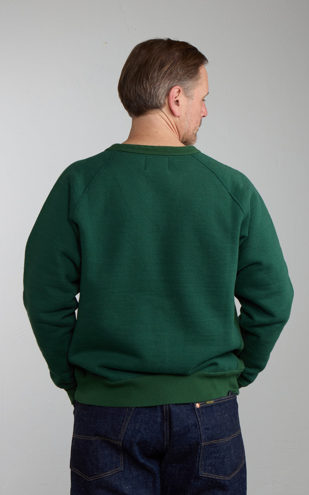 Wonder Looper Crewneck Double Heavyweight French Terry Racing Green