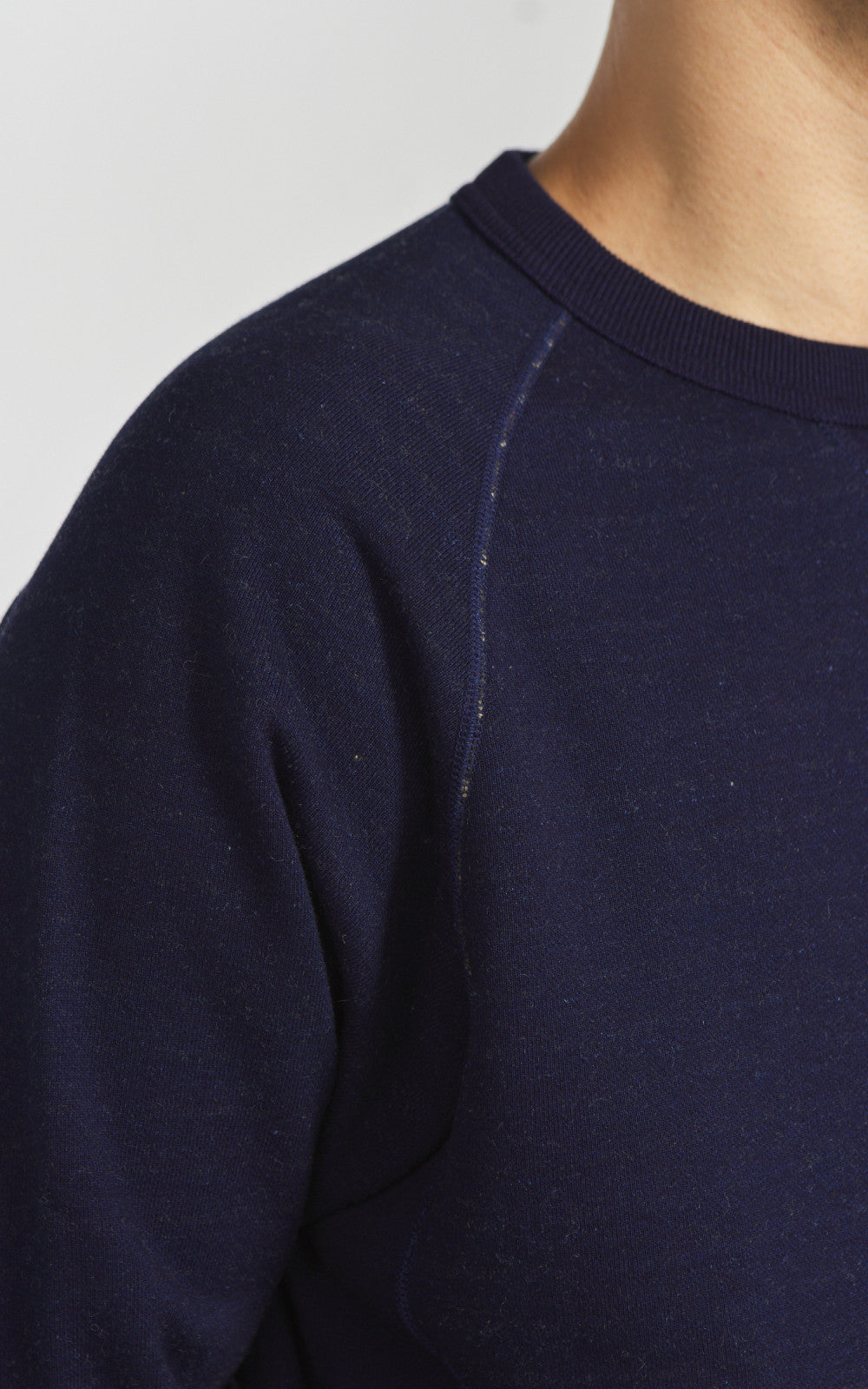 Wonder Looper Pullover Crewneck Real Indigo Blanket Striped French Terry Indigo
