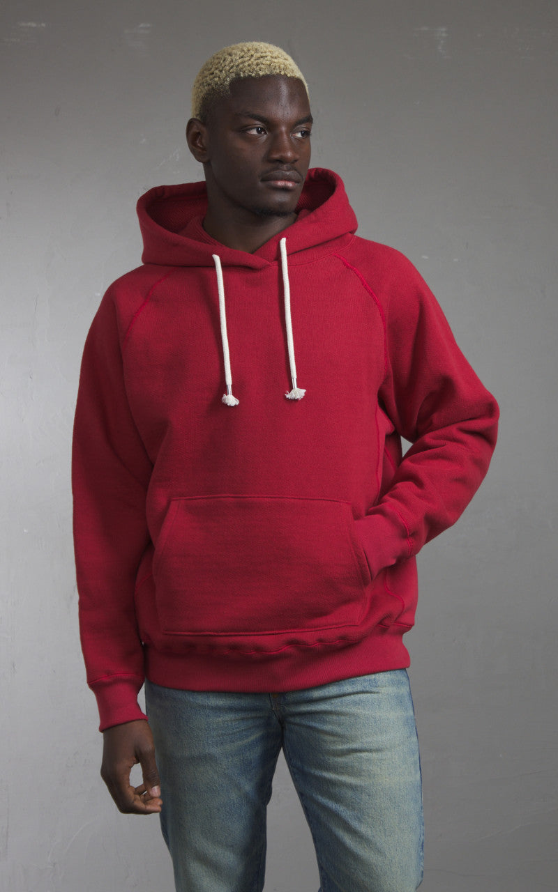 Wonder Looper Pullover Hoodie Double Heavyweight French Terry Red