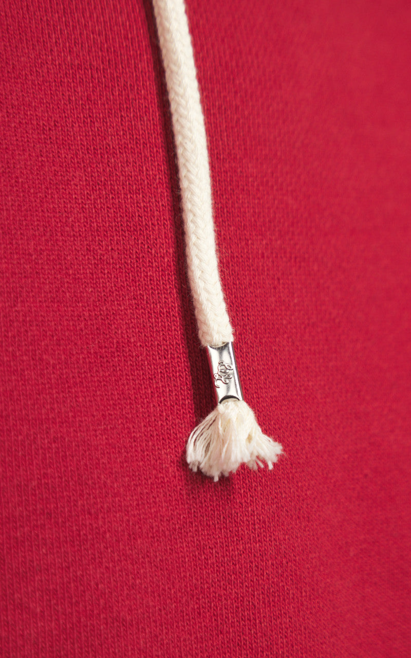 Wonder Looper Pullover Hoodie Double Heavyweight French Terry Red