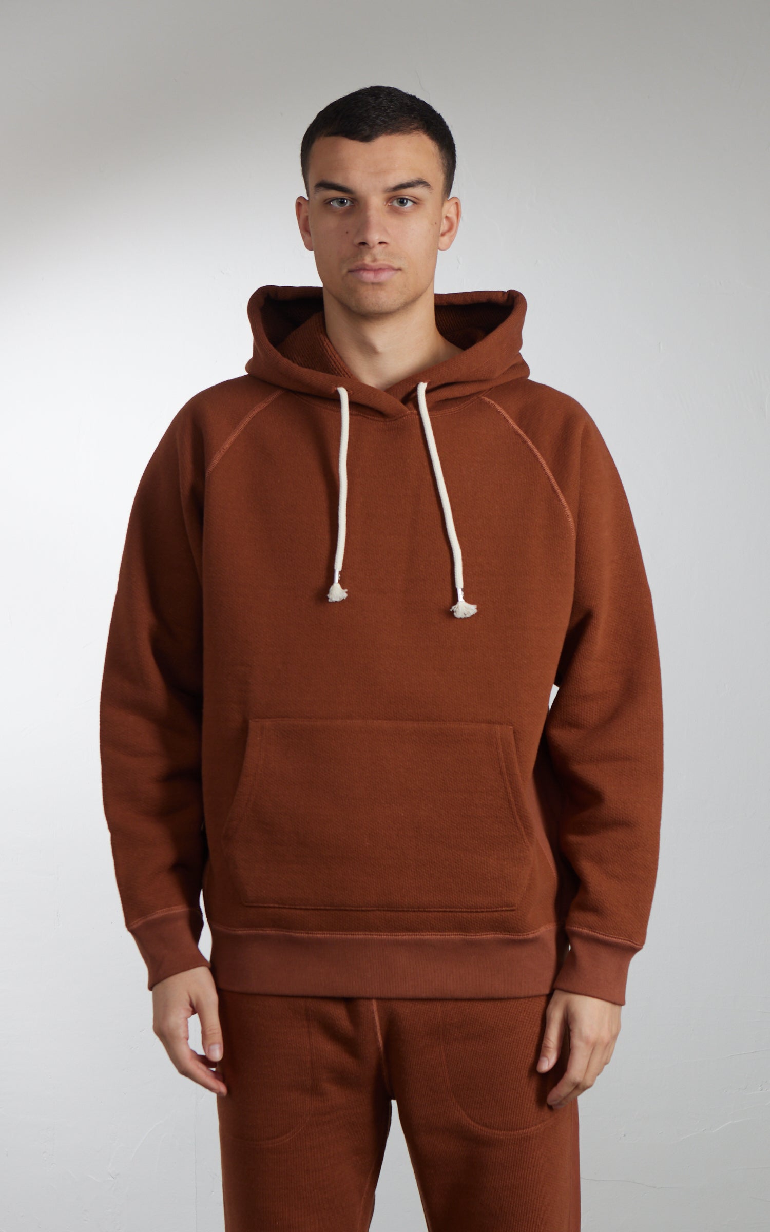 Wonder Looper Pullover Hoodie Double Heavyweight French Terry Rust