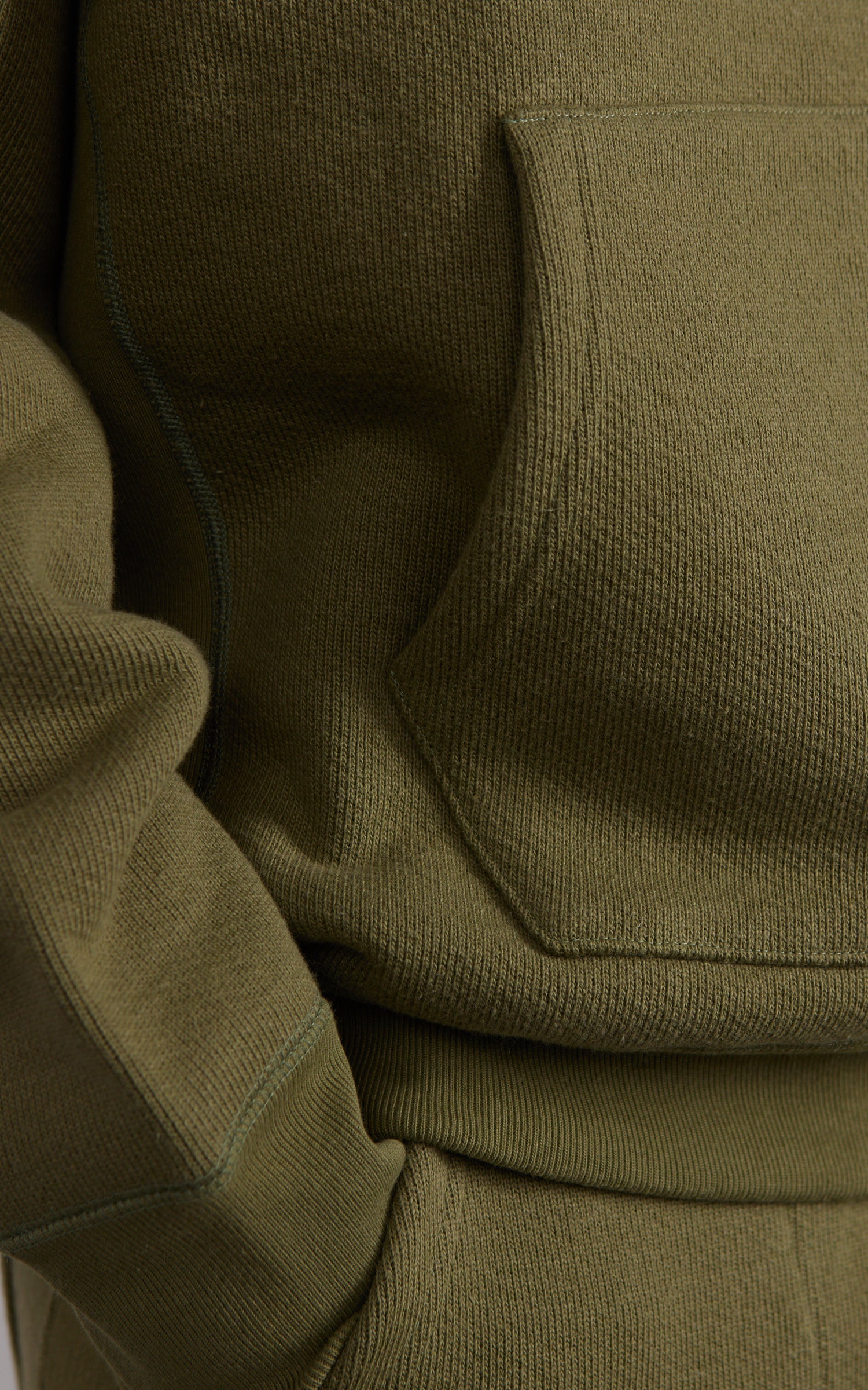 Wonder Looper Pullover Hoodie Double Heavyweight French Terry Sage