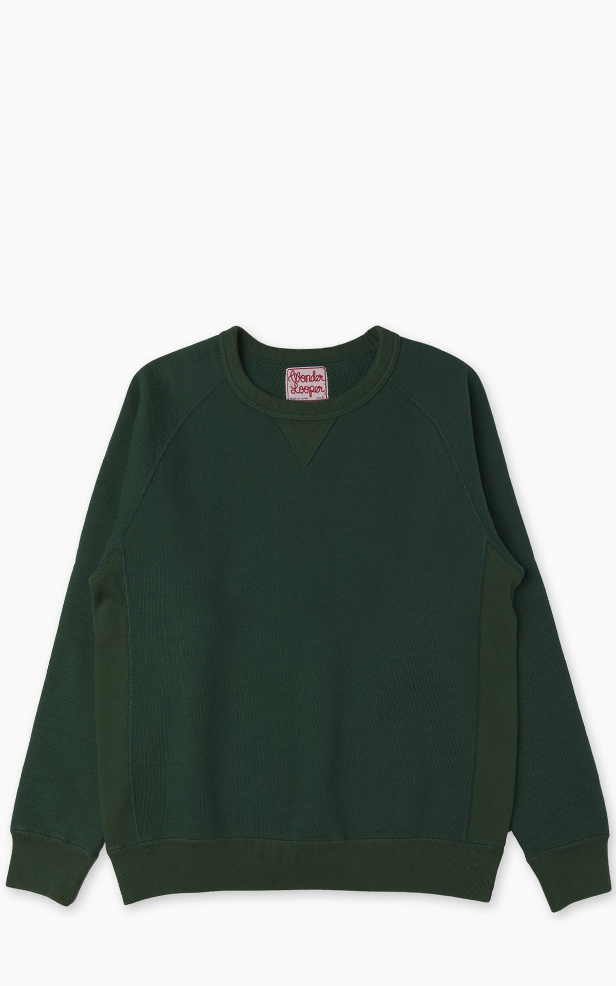Wonder Looper Crewneck Double Heavyweight French Terry Racing Green