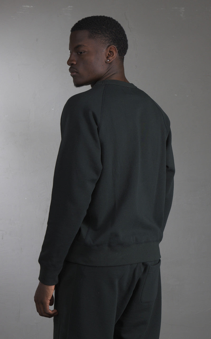 Wonder Looper Pullover Crewneck Super Looper French Terry Sumi Black