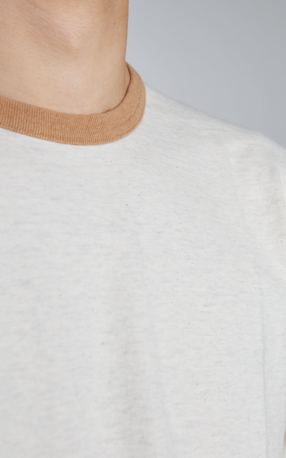 Wonder Looper Recycled Cotton Foxfibre® Ringer T Sand