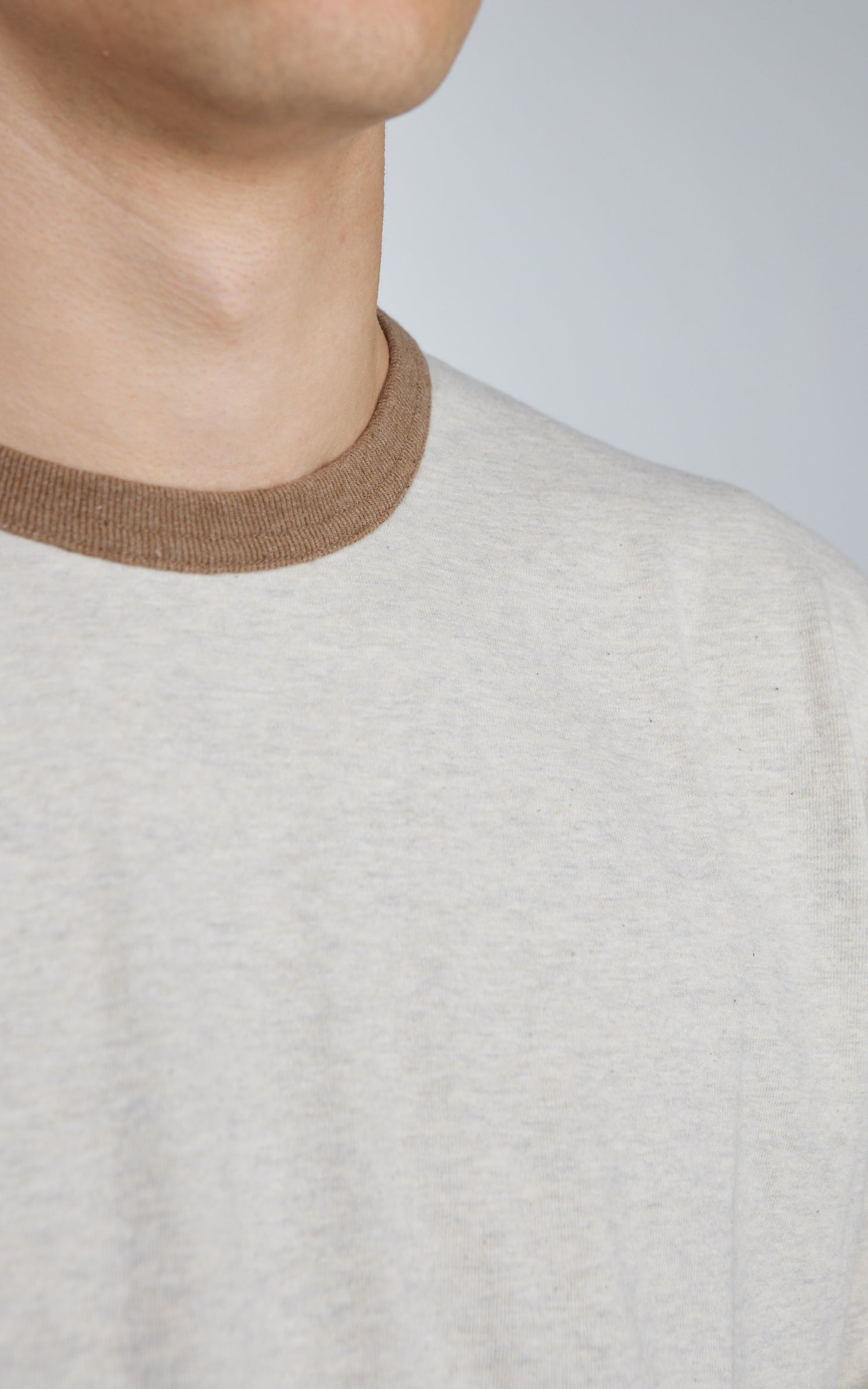 Wonder Looper Recycled Cotton Foxfibre® Ringer T Stone