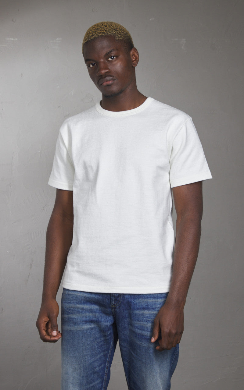 Wonder Looper Triple Heavyweight Tsuriami Crewneck T-Shirt White