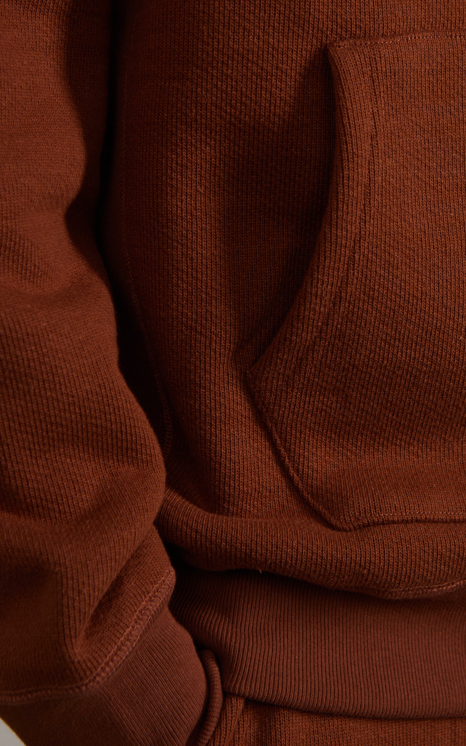 Wonder Looper Zip Hoodie Double Heavyweight French Terry Rust