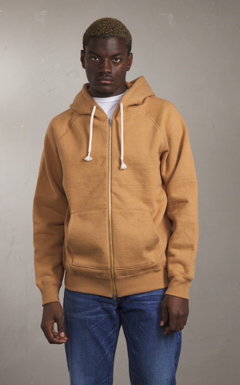 Wonder Looper Zip Hoodie Double Heavyweight French Terry Foxfibre® Coyote 80