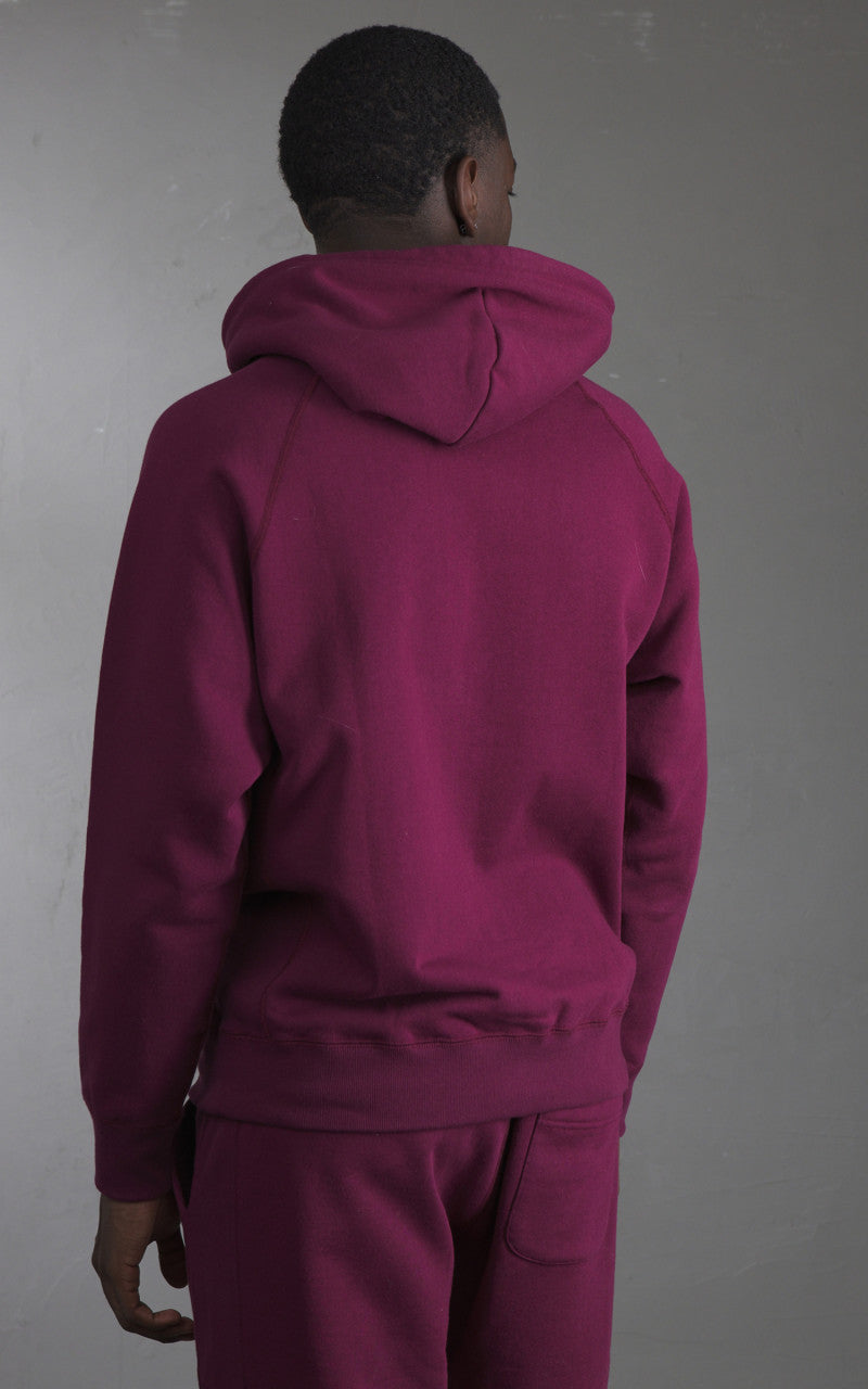 Wonder Looper Zip Hoodie Super Looper French Terry Burgundy