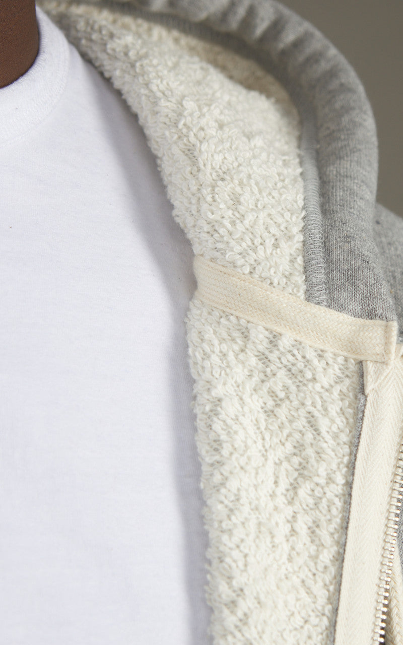 Wonder Looper Zip Hoodie Super Looper French Terry Heather Grey