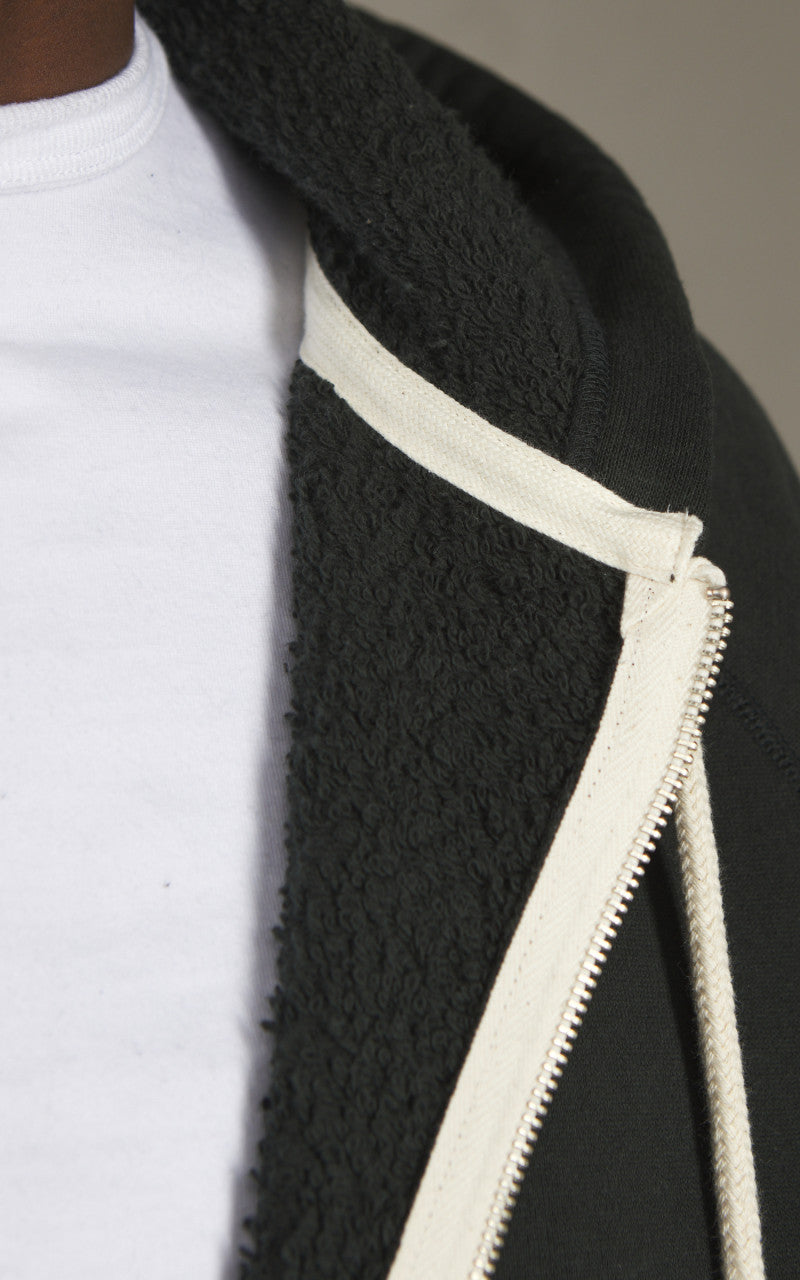 Wonder Looper Zip Hoodie Super Looper French Terry Sumi Black