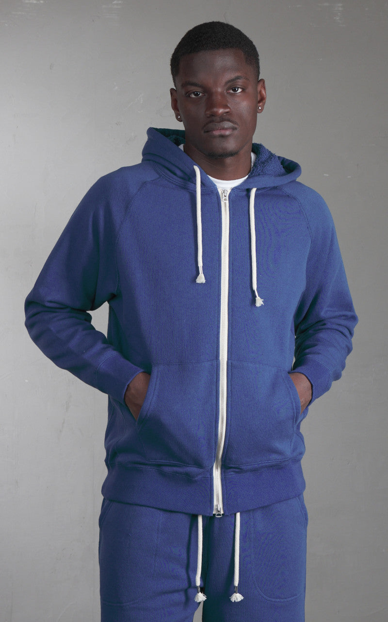 Wonder Looper Zip Hoodie Super Looper French Terry Varsity Blue