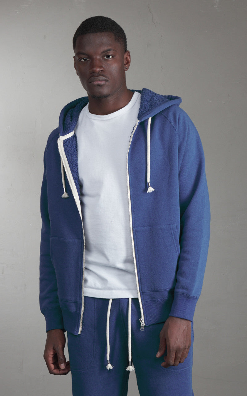 Wonder Looper Zip Hoodie Super Looper French Terry Varsity Blue