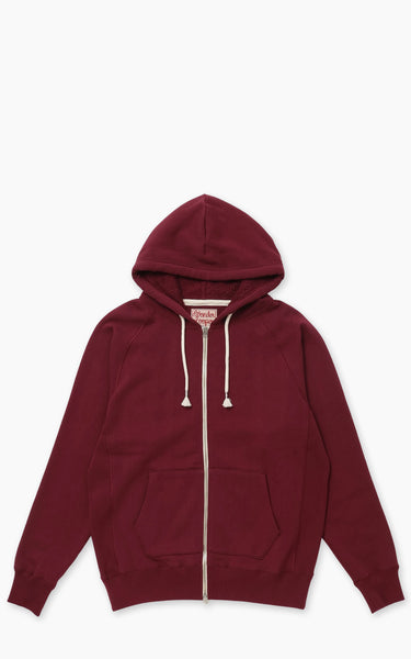 Wonder Looper Zip Hoodie Super Looper French Terry Burgundy