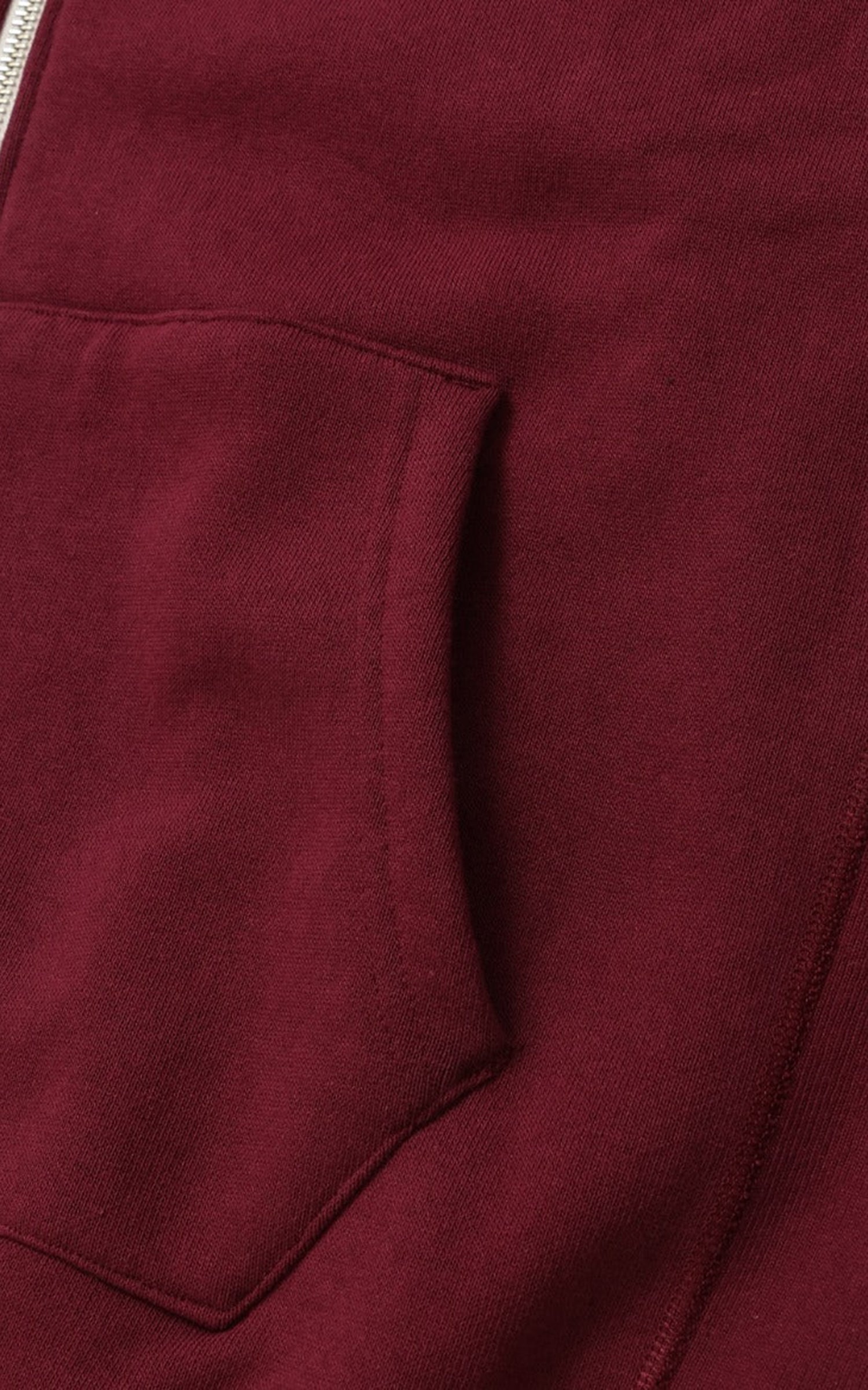 Wonder Looper Zip Hoodie Super Looper French Terry Burgundy