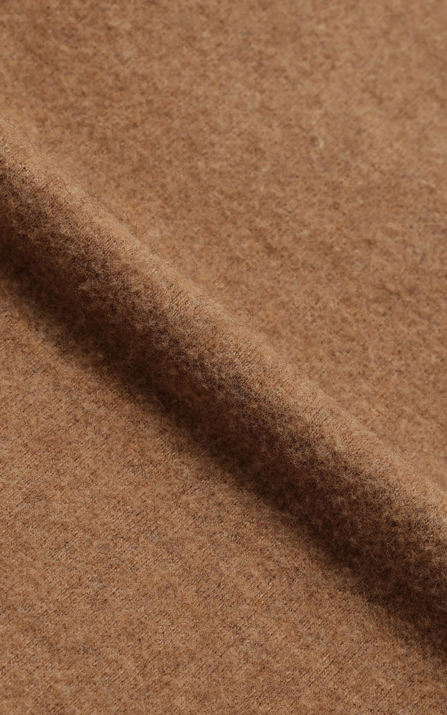 Wonder Looper Foxfibre® Yak Blend Knit Flannel Field Shirt Tobacco