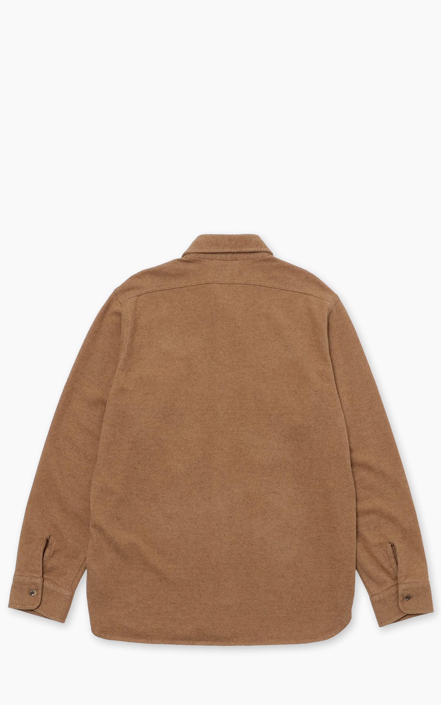 Wonder Looper Foxfibre® Yak Blend Knit Flannel Field Shirt Tobacco