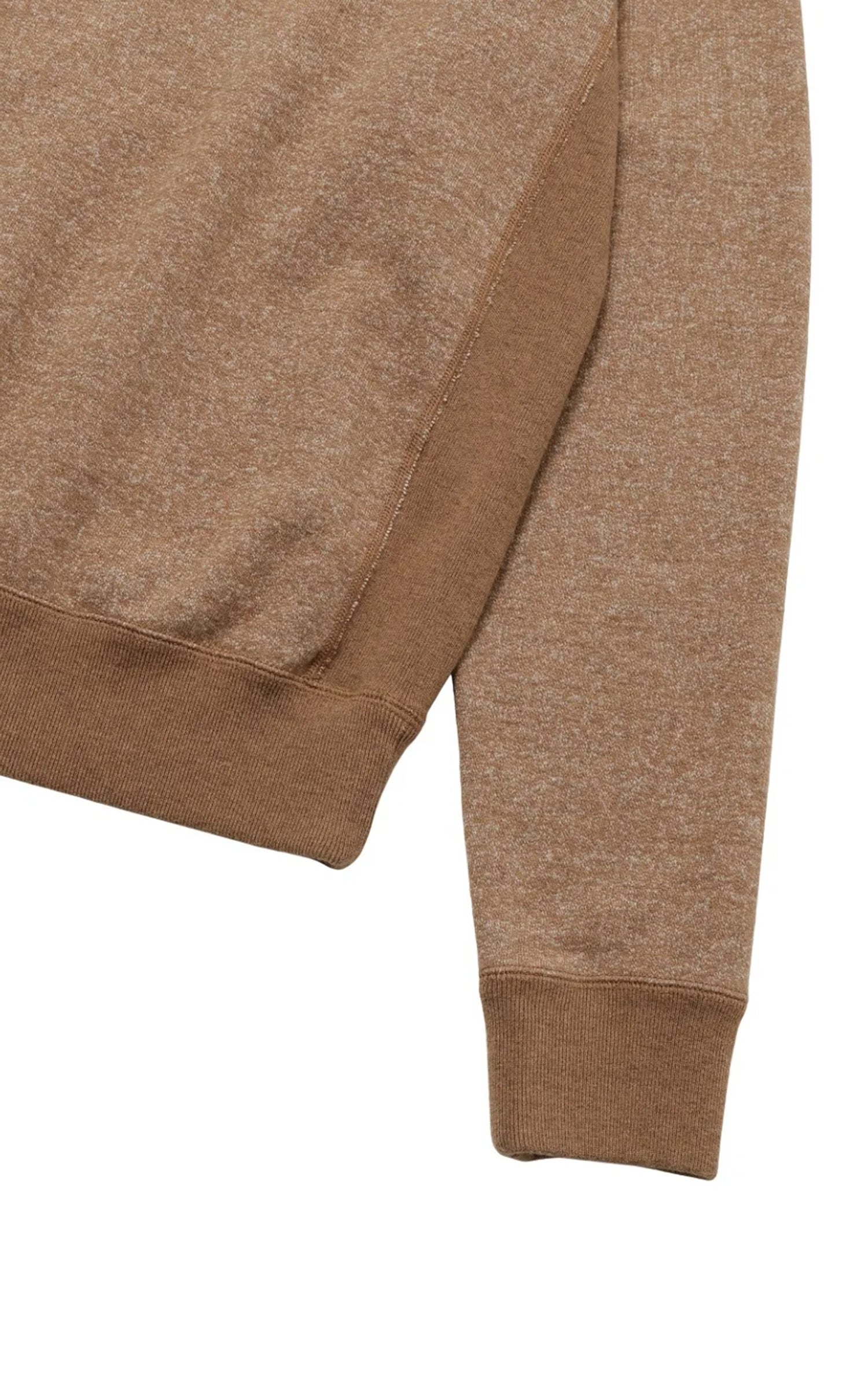 Wonder Looper Foxfibre® Yak Blend French Terry Pullover Crewneck Tobacco
