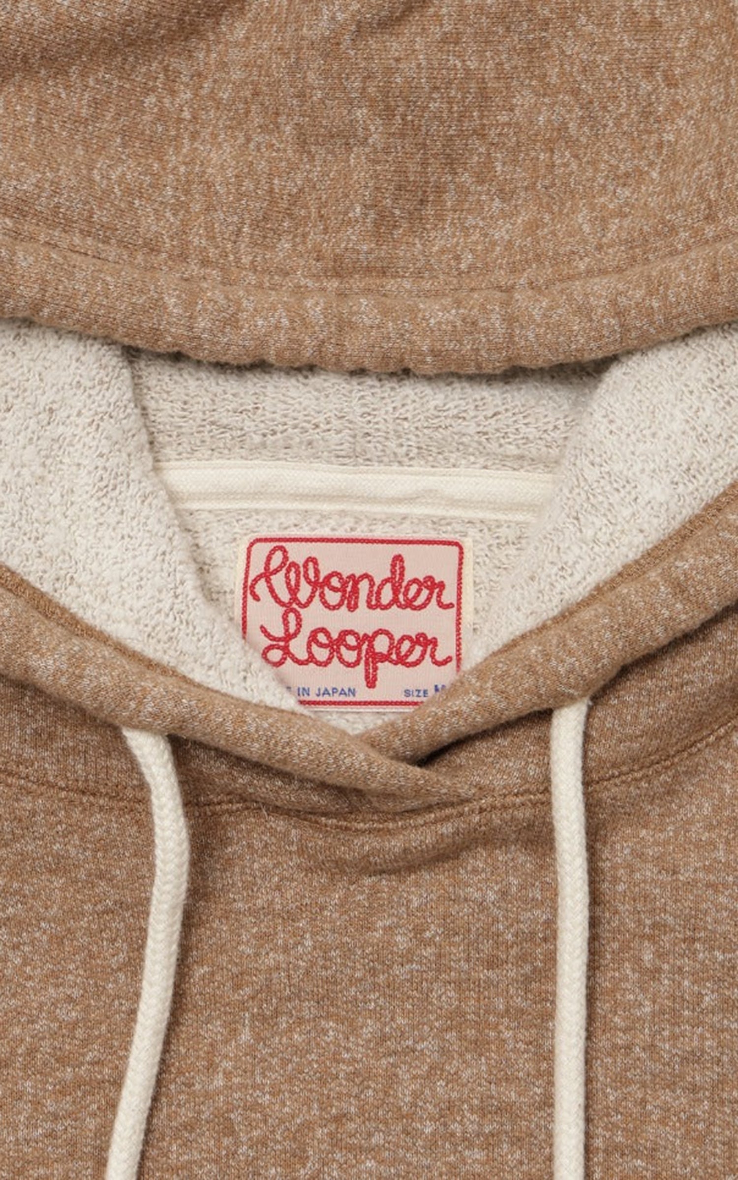 Wonder Looper Foxfibre® Yak Blend French Terry Pullover Hoodie Tobacco