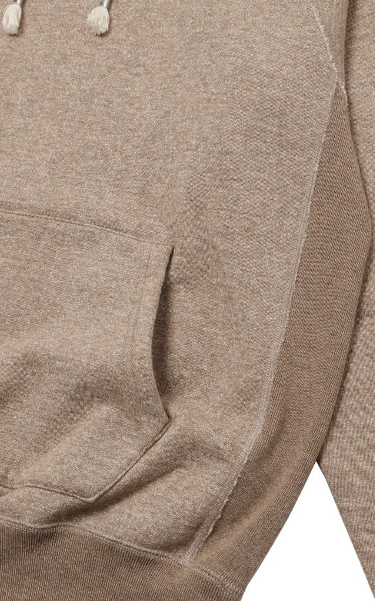 Wonder Looper Foxfibre® Yak Blend French Terry Pullover Hoodie Ash