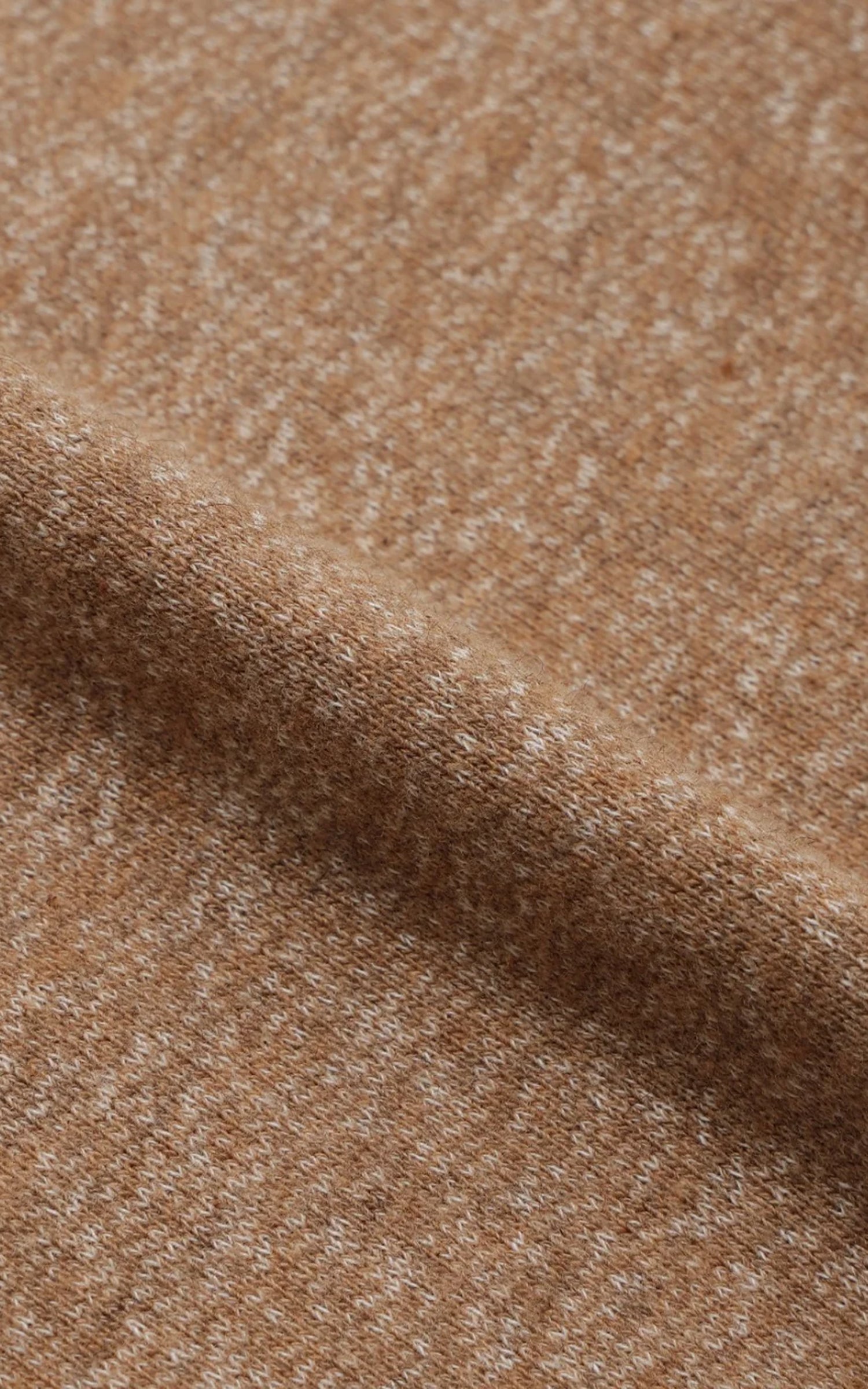 Wonder Looper Foxfibre® Yak Blend French Terry Zip Hoodie Tobacco