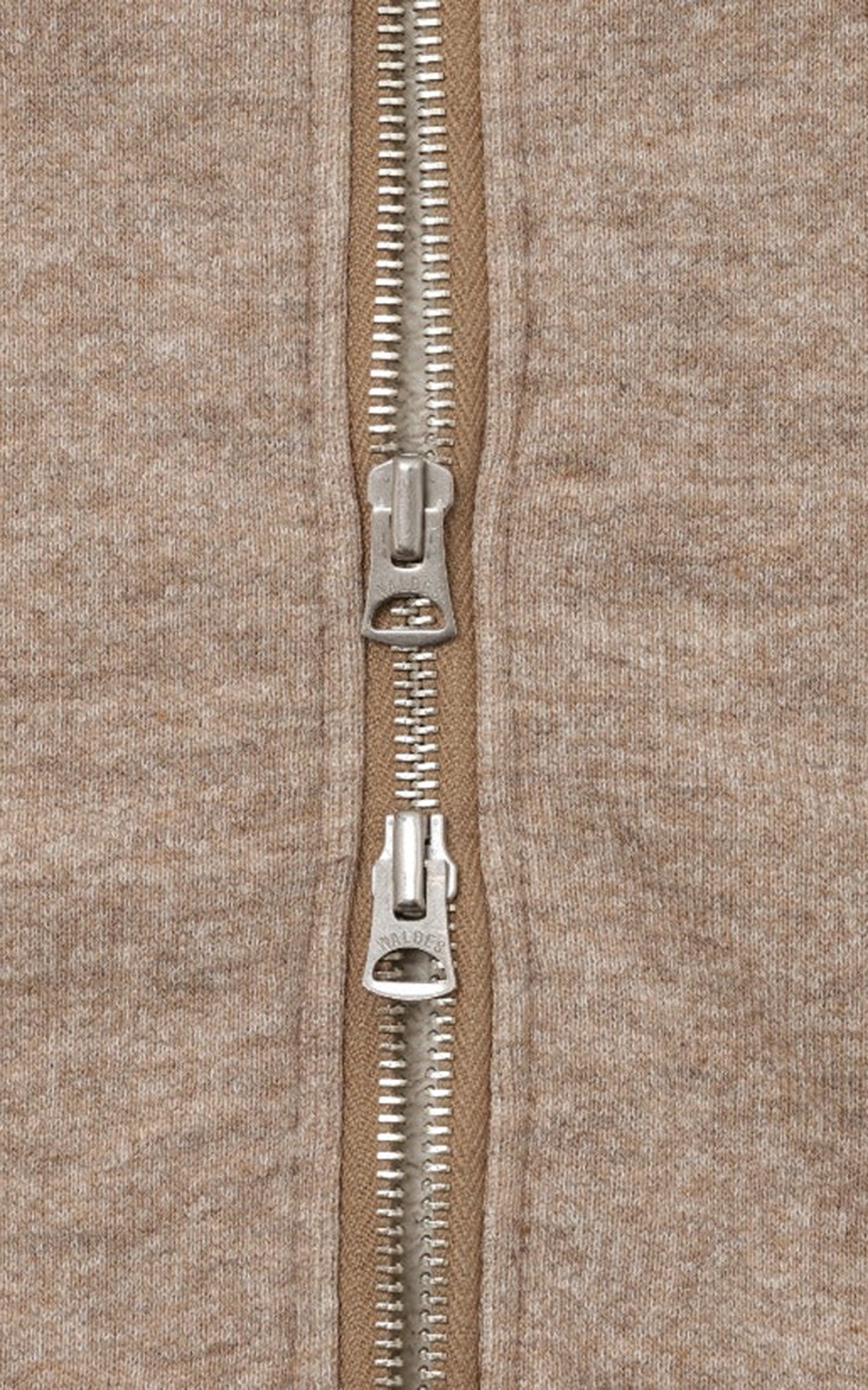 Wonder Looper Foxfibre® Yak Blend French Terry Zip Hoodie Ash